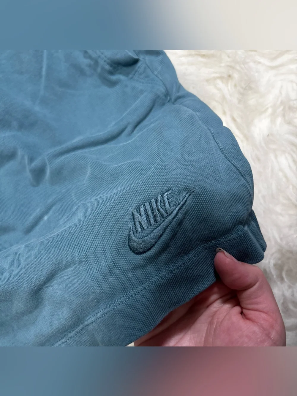 Nike Women's Teal Knit Drawstring Athletic Shorts size Women’s XXL